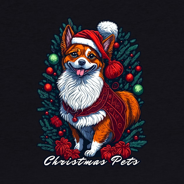 Christmas Pets by Migite Art